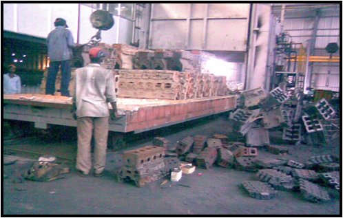 Bogie hearth furnace